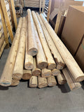 6" Rustic Peeled Log Post - Cedar - 8 ft. Length
