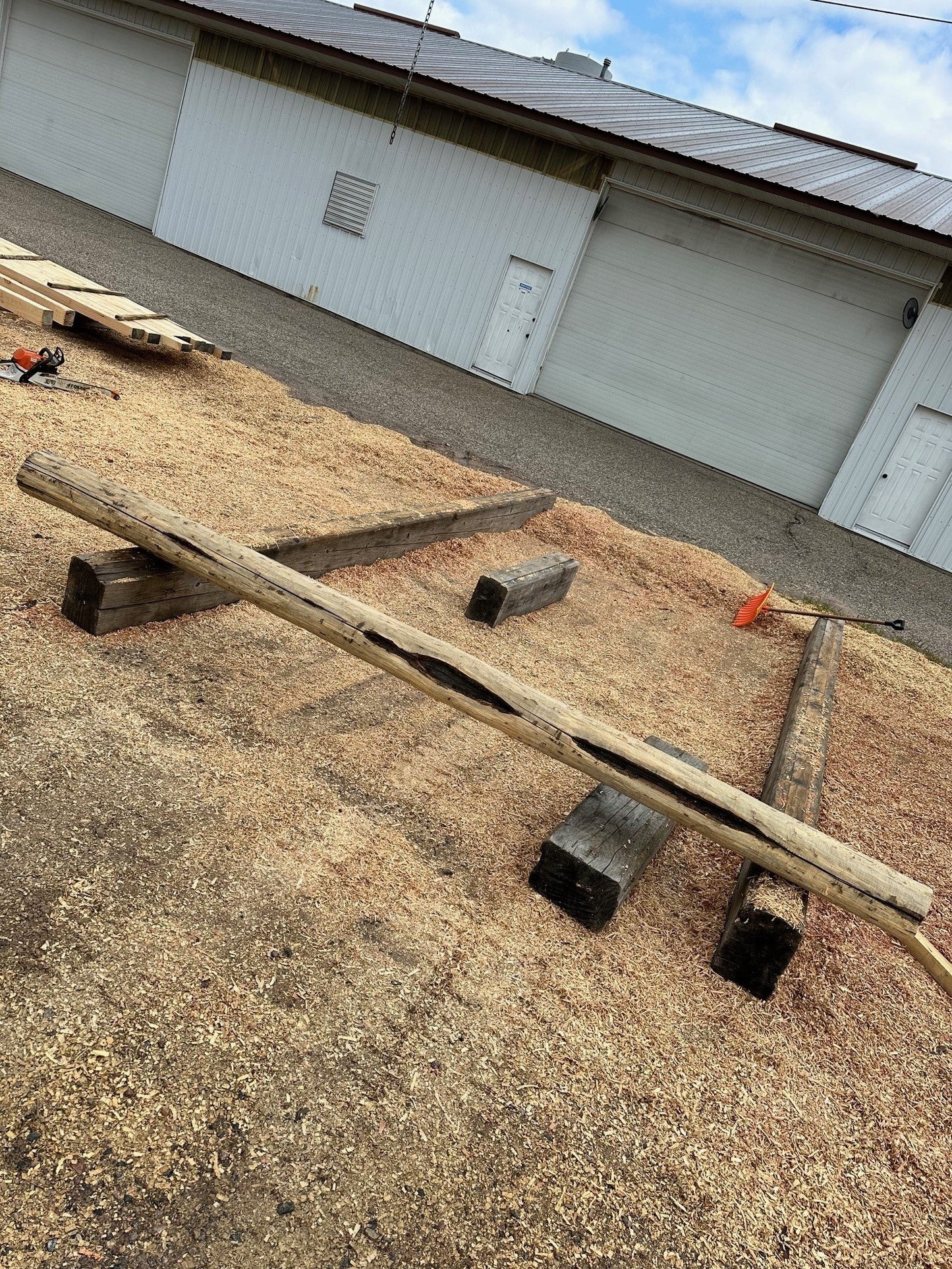 Special Character Decorative Pine Log Posts