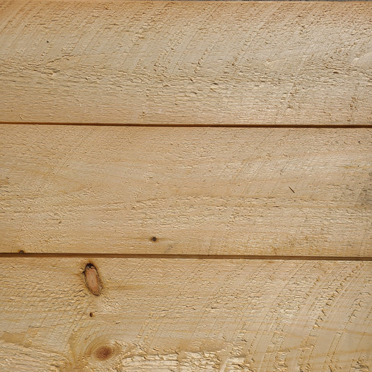 Clearance - Nominal 1" x 8" Un-Finished Circle Sawn Pine Tongue and Groove Siding