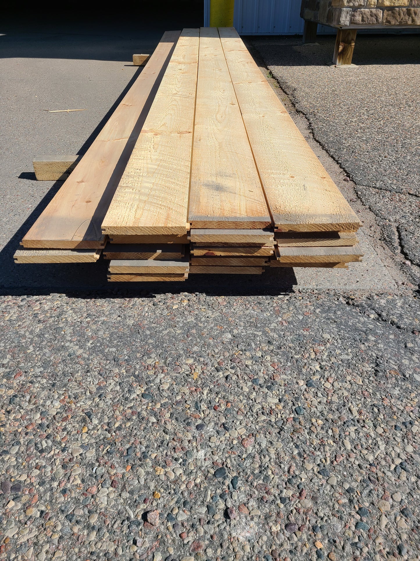 Clearance - Nominal 1" x 8" Un-Finished Circle Sawn Pine Tongue and Groove Siding