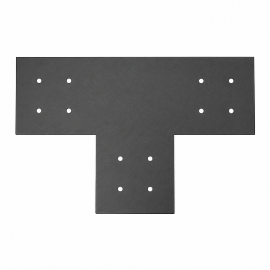 Clearance - Decorative Black Metal Timber Bracket - "T" Style