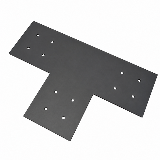 Clearance - Decorative Black Metal Timber Bracket - "T" Style