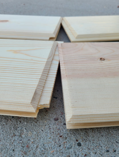 "Chiseled" Premium 1x8 Tongue and Groove Siding - Unfinished - $2.90/Ln.Ft.