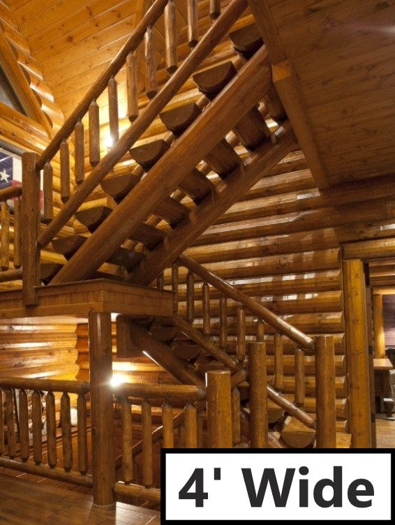 Log & Timber Stairs – Log Home Mart