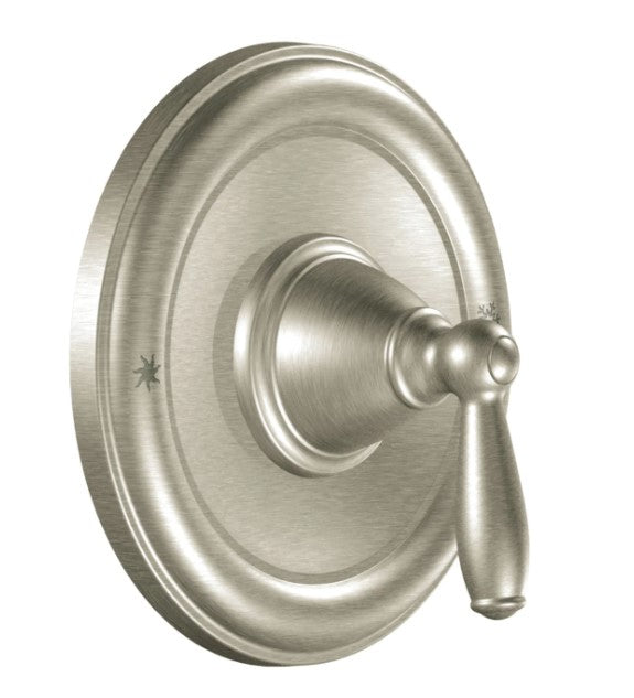 CLEARANCE - Moen Single Handle Posi-Temp Pressure Balanced Valve Trim Only from the Brantford Collection (Less Valve) - Brushed Nickel  - Model:T2151BN