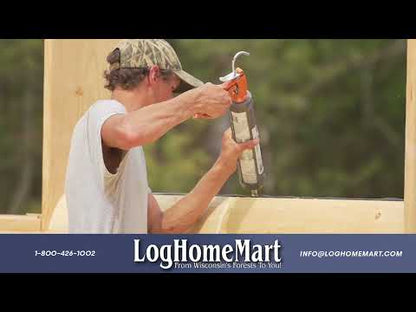 Log Builder® - Smooth Wood & Log Caulk - 10.5 oz. Tubes - Case of 12