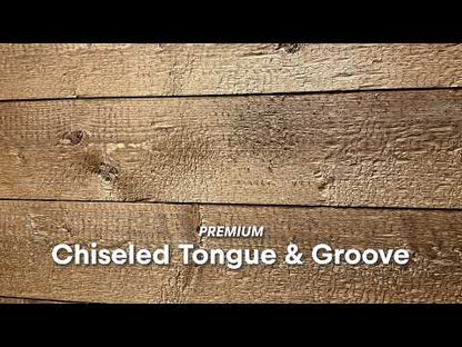 "Chiseled" Premium 1x8 Distressed Tongue and Groove Siding - Pre-Finished Shiplap - $3.95/Ln.Ft.