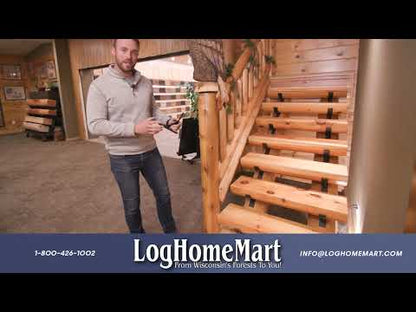 EZ Log Stair System - 3ft. or 4ft Wide Treads - Easy Installation