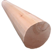8" Round Log Post - Milled - #521 Machine Peeled