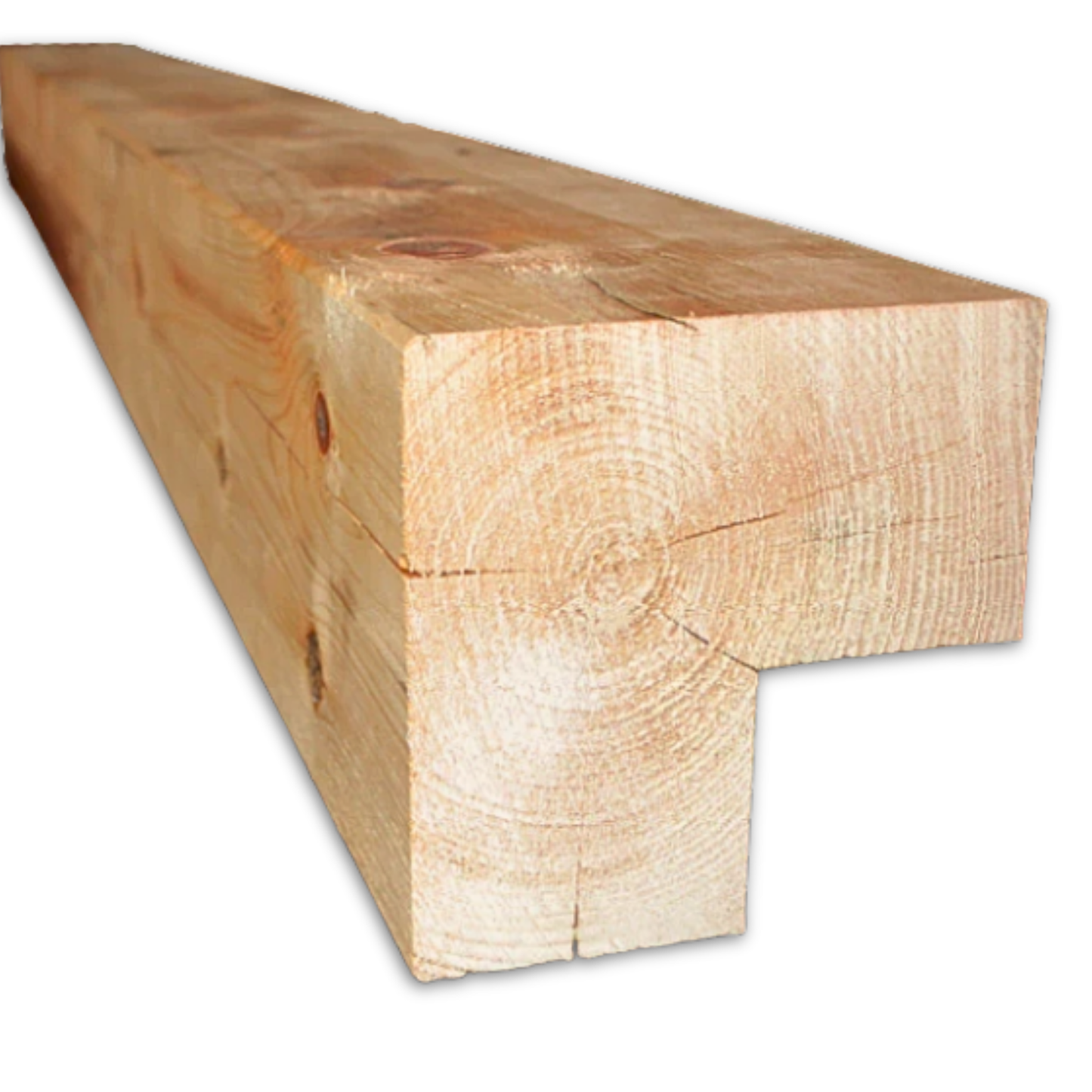 Vertical Timber Corner - 8" x 8" Square Log - Chiseled #527