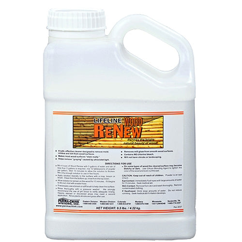 Wood ReNew® - Wood/Log Brightener - Cleaner for Weather-Damaged Wood