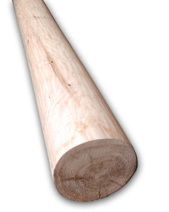 6" Rustic Peeled Log Post - Cedar - 10 ft. Length