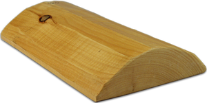3" x 10" Super Round Quality Quarter-Log Siding - Machine-Peeled Surface - Profile #457 - Cabin-Grade
