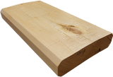 3"x12" Square Cabin Grade Half Log- Chiseled Surface - #499
