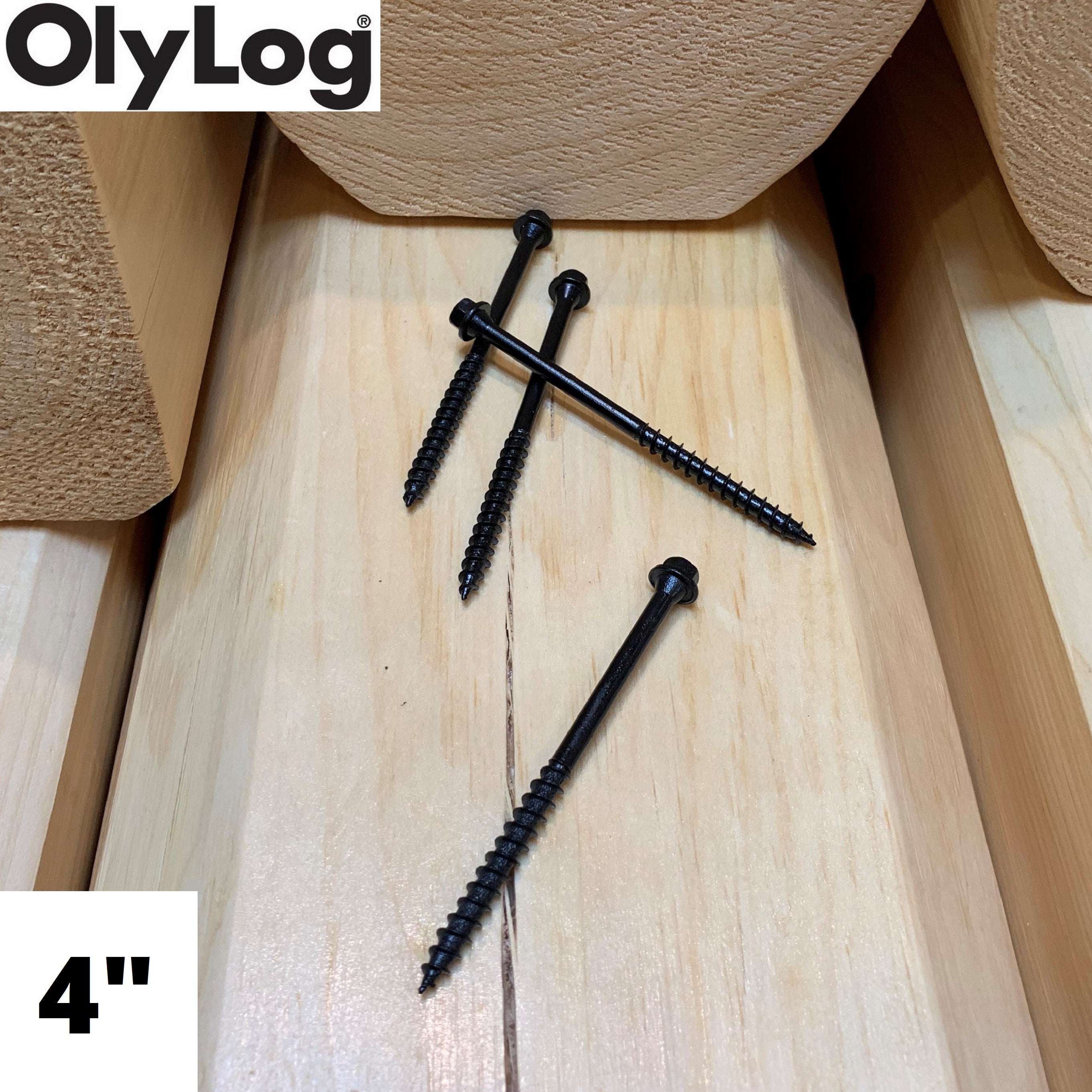 Log Screw Shell Log & Timber Screws – Log Home Mart