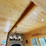 log beam round ceiling beam 8" 8 inch rafter pillar golden eagle log & timber homes log home mart wisconsin rapids pine beam