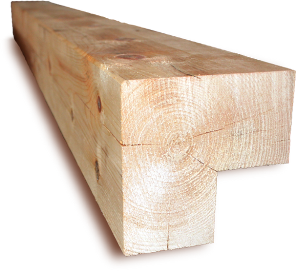 4x10 Square Cabin Grade Half Log- Chiseled Surface - #479 – Log