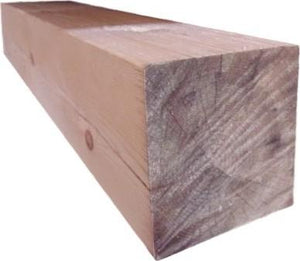 10" x 10" Square Timber Post - #503 Chiseled