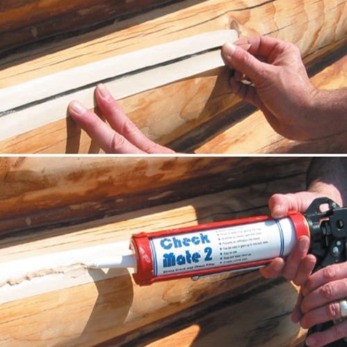 Check Mate 2 - Caulk for Log Checks/Cracks- 11 oz. tubes - Case of 12 ct.