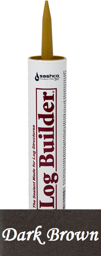 Sashco Log Builder Log Caulk Sealant 10.5oz Dark Brown