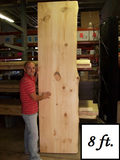 25" W x 8' L Rustic Wooden Pine Counter/Bar Top
