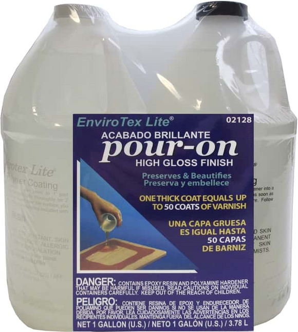 EnviroTex Lite Pour-On High Gloss Finish-8 Ounces 033331020089