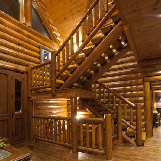 EZ Log Stair System - 3ft. or 4ft Wide Treads - Easy Installation