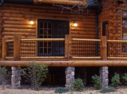 Rustic Pine Post - Air-Dried Peeled Pine Logs - #543 – Log Home Mart