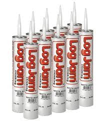 Log Jam - Chinking - 30 oz. Tubes - Case of 10 - Log Home/Cabin Chink
