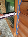 log gap cap foam caulk backer rod gasket tape sealant energy savings heat loss log home protection remodel trim windows doors bugs