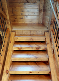 golden eagle log and timber homes log home mart parmeter square timber stairs treads stringers hand hewn smooth wisconsin rapids Golden Eagle Log & Timber Homes Stairs Steps Stairway Timber stairs square rectangular rectangle stairs stair system stairway steps rustic log home mart zach zachary parmeter 